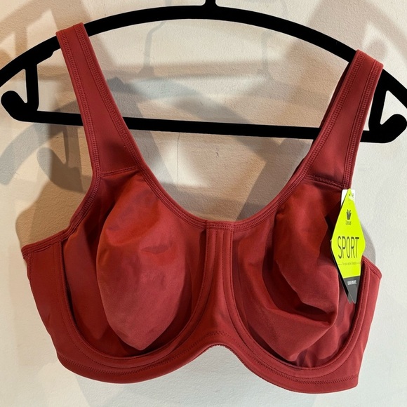 WACOAL SPORT Sz 38C Bra Underwire J-Hook Adjustable Back No Padding NEW WITH TAG - Picture 2 of 13